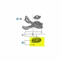 Couvercle Inférieur Pour Manette De Vitesse Shimano Deore SL-M6000 - Gauche -Magasin De Vélo couvercle inferieur pour manette de vitesse shimano deore sl m6000 gauche 1