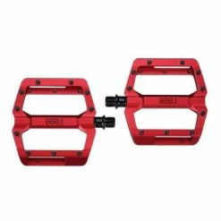 Pédales Plates VTT BBB Enigma Rouge -Magasin De Vélo pedales plates vtt bbb enigma rouge 1