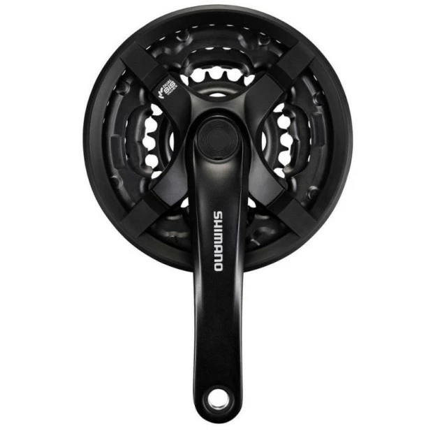 Pédalier VTT Shimano Tourney FC-TY501 - Triple Plateaux - 24/34/42 Dents 3 Pédalier VTT Shimano Tourney FC-TY501 - Triple Plateaux - 24/34/42 Dents