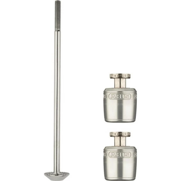 Set De Blocage De Roues Abus Nutfix M5 Argent - 100 Mm 3 Set De Blocage De Roues Abus Nutfix M5 Argent - 100 Mm